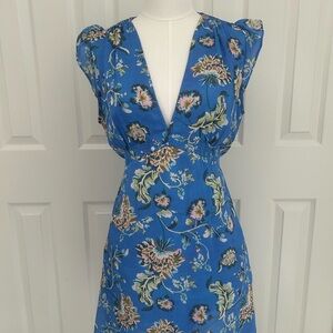 Heartloom Blue Floral Midi Dress